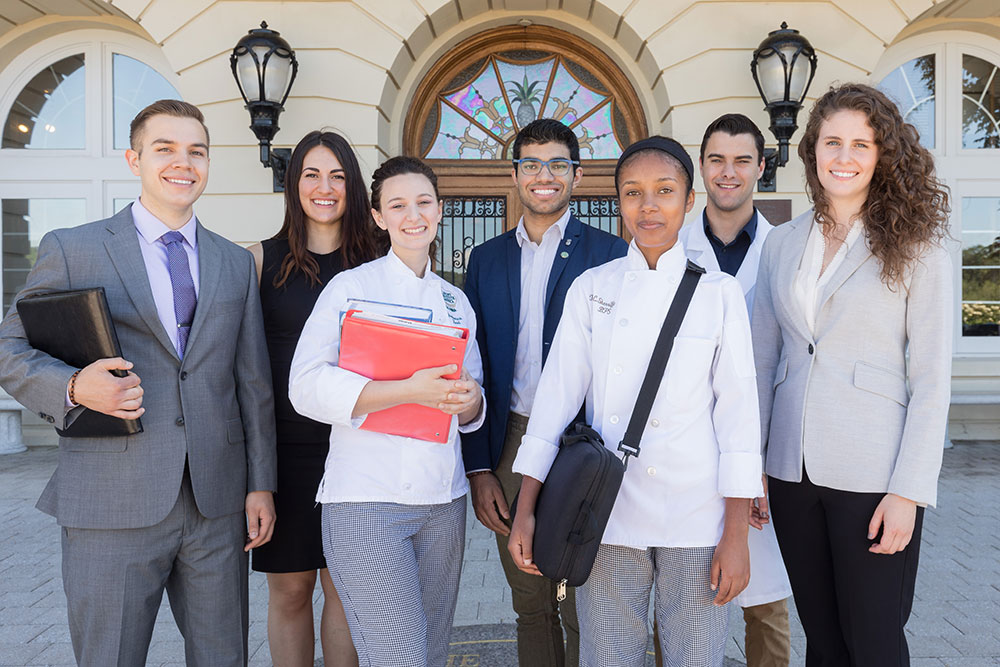 students on CIA campus 